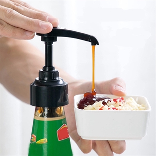 Syrup Bottle Nozzle / Pressure Oil Sprayer / Household Pump Push-type, Sauce Plastic Pump - with Long Dip Tubes - for Oyster Oil Jam Ketchup Bottles