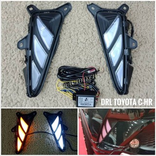 ไฟเดไลท์ c-hr C-HR มีไฟเลี้ยว สปอร์ตไลท์ sportlight daylight daytime runninglight TOYOTA CHR C-HR