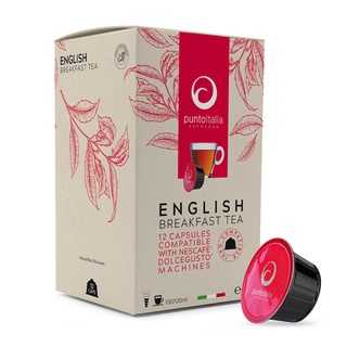 Punto Italia Espresso ชาแคปซูล ENGLISH BREAKFAST TEA Dolce Gusto® Compatible Tea Capsule (12แคปซูล)