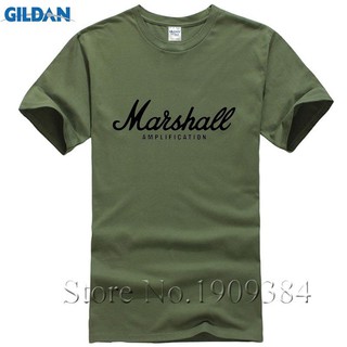 T-shirt เสื้อยืด พิมพ์ลายศิลปะกีตาร์ Raglan Marshall Amps สําหรับผู้ชาย S-5XL