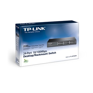 TP-LINK TL-SF1024D 24-Port 10/100Mbps Switch (สีดำ)