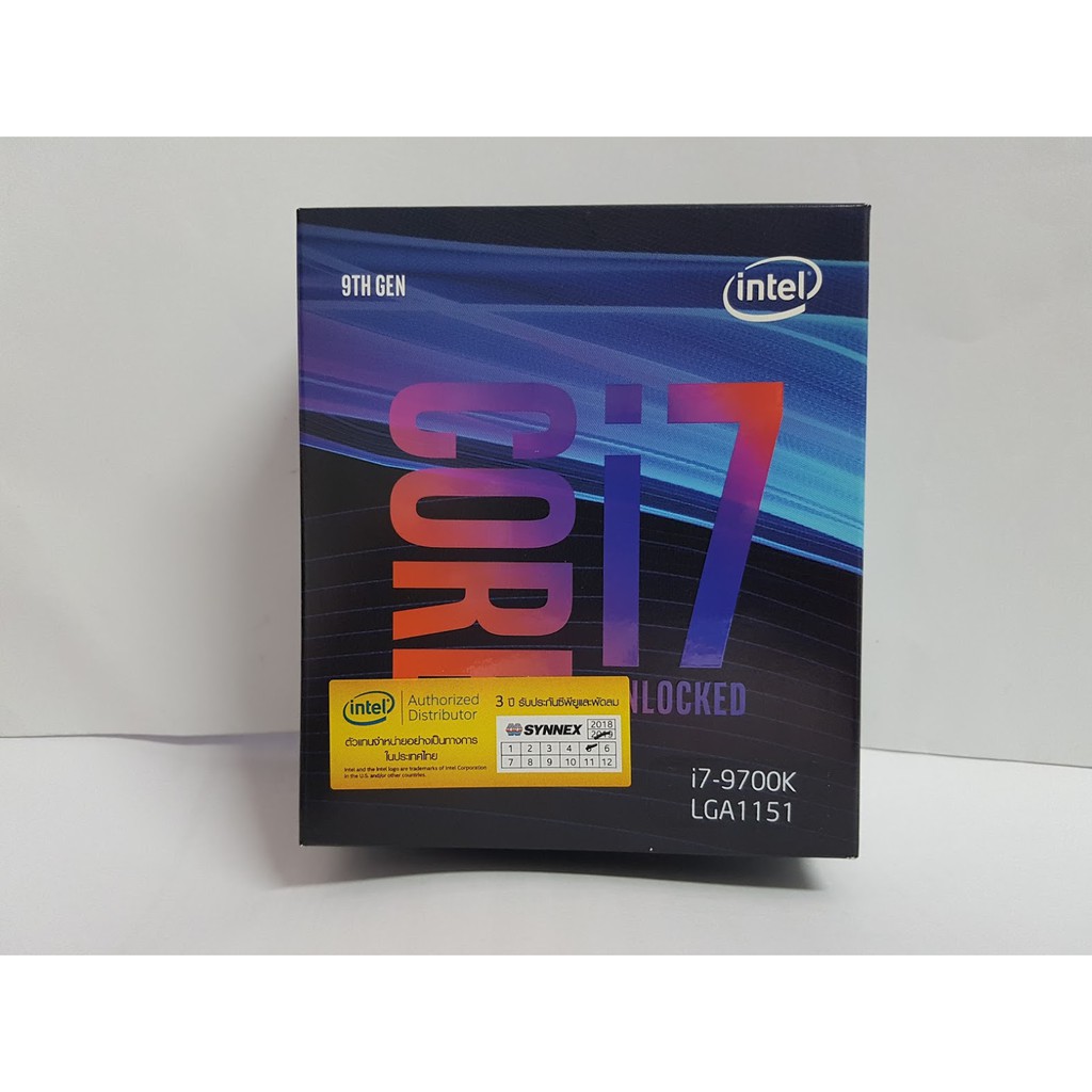 CPU(ซีพียู) INTEL 1151 CORE I7-9700K 3.6 GHz
