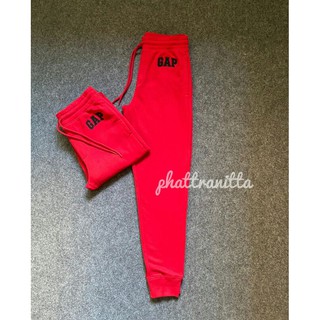 GAP Jogging pants สีจริงแดงเลือดนกสวยมากก