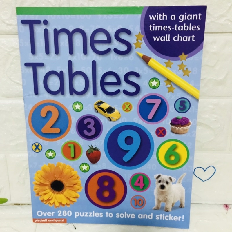 Times Tables แบบฝึกหัดปกอ่อนมือสอง-AH1/3
