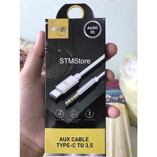 Adepter Cable to 3.5 mm. Type C -&gt;3.5mm. ข้อต่อลำโพง AUX ตัวแปลงจาก Type C เป็นแจ๊ค 3.5mm. หางหนู ดองเกิล สายต่อลำโพง