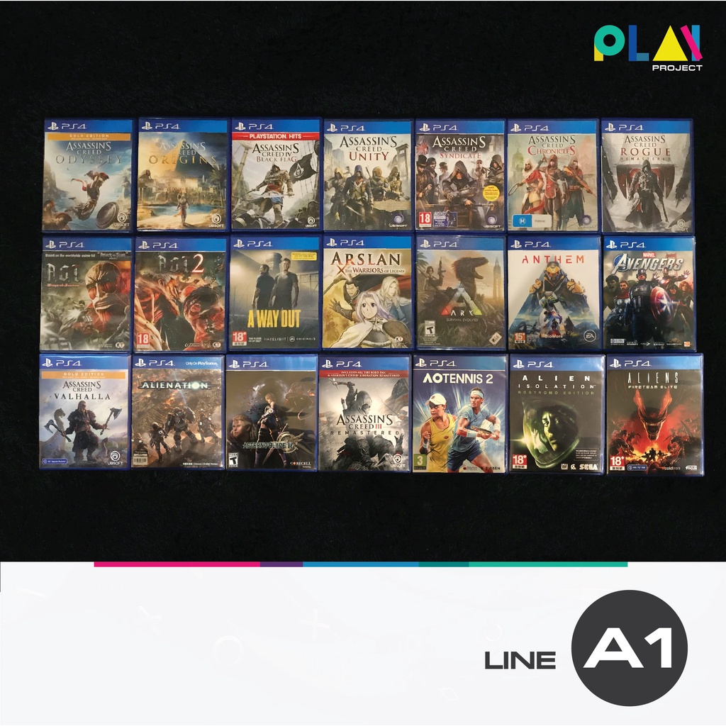 SF เกม PS4 มือสอง กว่า 100 เกม (รายชื่อตัวอักษร A1 ) [มือสอง] [มือ2] [เกม Playstation]
