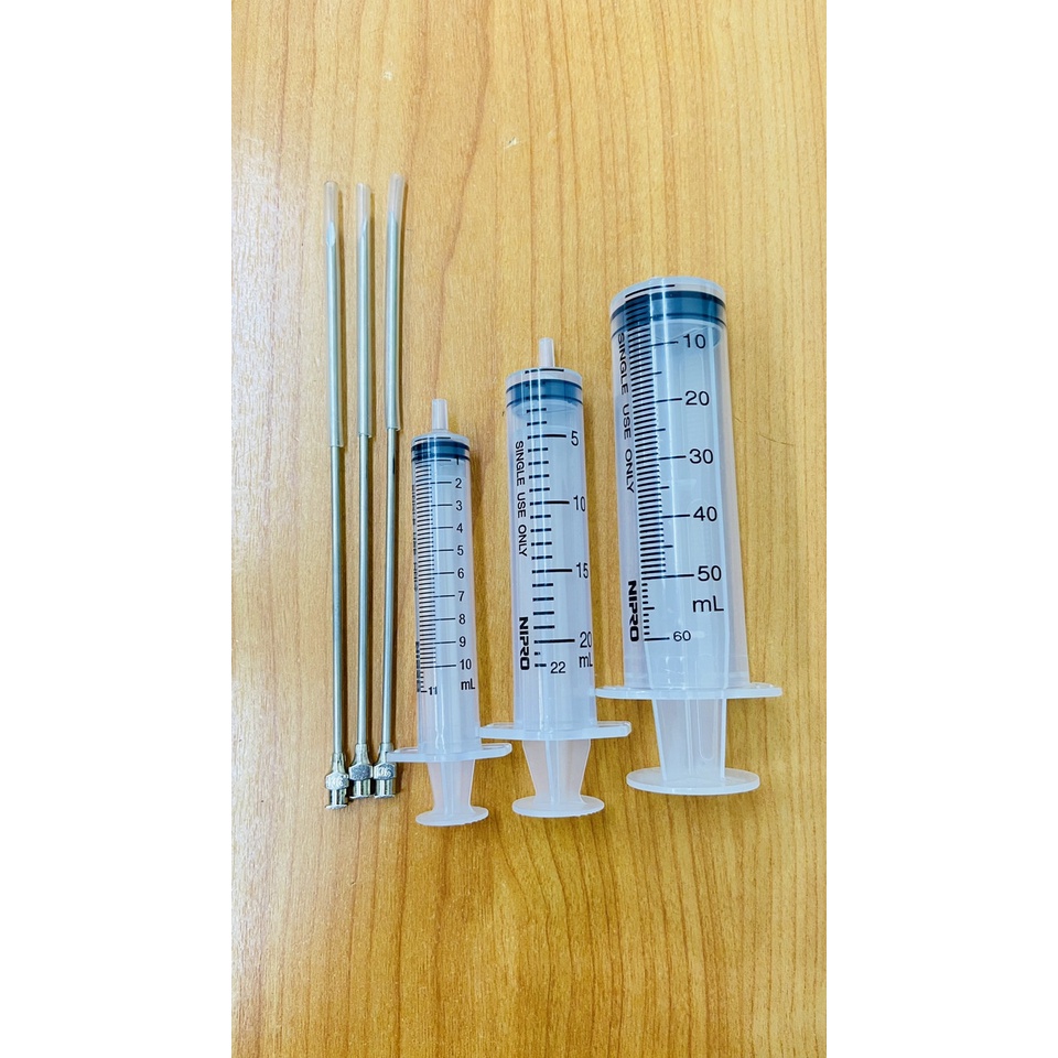 ไซริ้งค์10ml/20ml /50mlใช้ดูดของเหลว ดูดน้ำหอมพร้อมเข็มสแตนเลส.