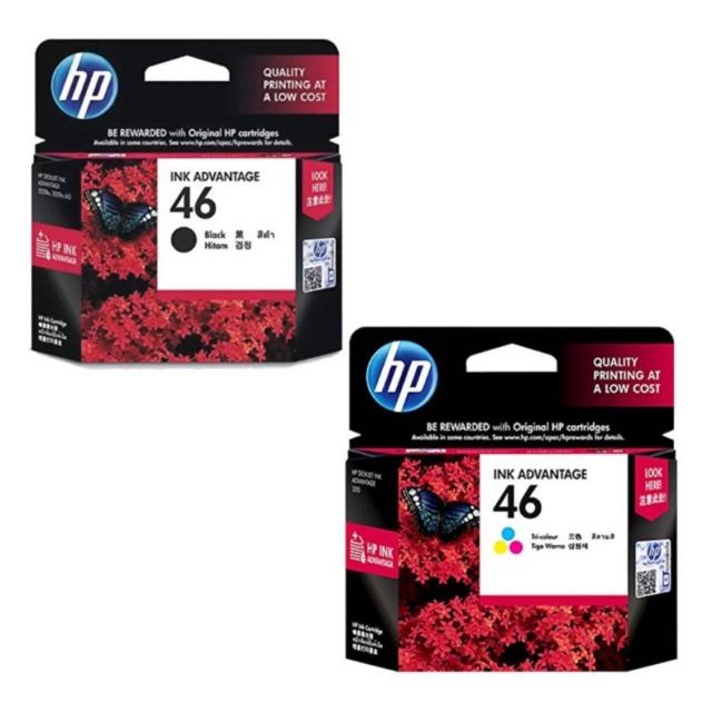 ตลับหมึก HP46 สี.ดำ Original HP Ink Advantage 46 #ของแท้