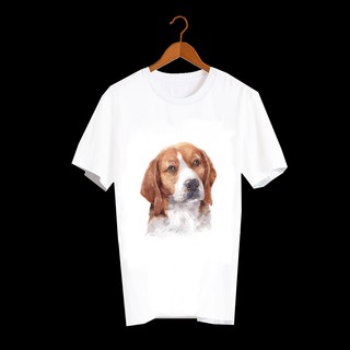 เสื้อลายหมา DBH005 basset-hound เสื้อยืด เสื้อยืดลายหมา เสื้อยืดสกรีนลายหมา