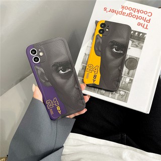 เคสซิลิโคน สำหรับ ไอโฟน iPhone 14 Pro Max 13 Pro Max 12 Pro Max 11 Pro Max X XR XS Max Cartoon ไบรอันท์ LAKERS 24 Kobe Bryant สร้างสรรค์ Silicone Case