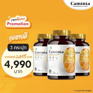 รับประกันของแท้ "พร้อมส่ง" Caminia (คามินเนีย) ขนาด 60 แคปซูล ✅ อย. 13-1-07458-5-0198