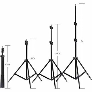 ขาตั้ง2.1เมตร ขาตั้งเครื่องวัดอุณหภูมิ +ตัวล็อคมือถือ+วงไฟ LED 33 CM ปรับสี ปรับแสงได้ LED Selfie Ring Light USB