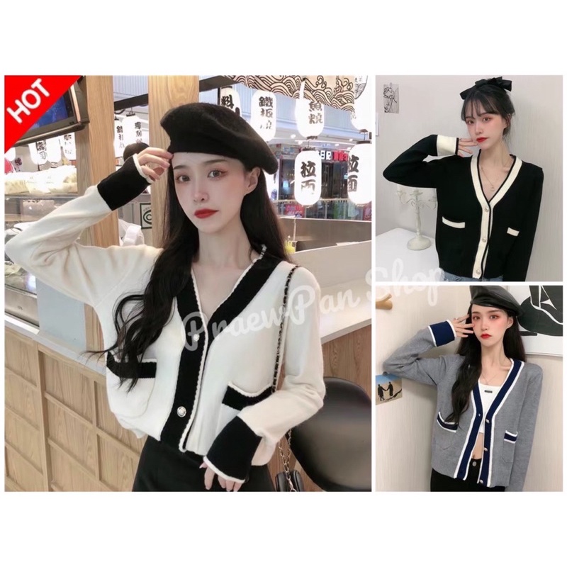เสื้อไหมพรมแขนยาว เสื้อกันหนาวไหมพรม เกรดผ้าพรีเมี่ยม ผ้านุ่ม ใส่สบาย แฟชั่นผู้หญิง