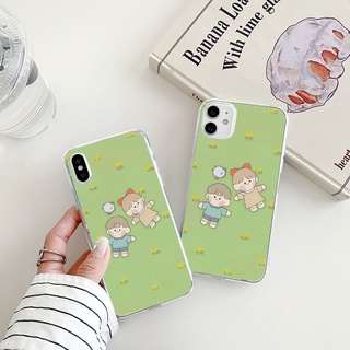 meadow เคสไอโฟน 12 pro 8พลัส cartoon iPhone 7 8 plus se2020 phone 14 plus case 11 12 13 pro max Xr Xs X max เคส นิ่ม