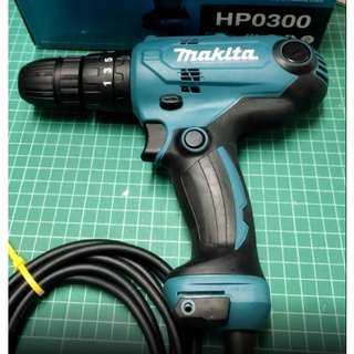 MAKITA สว่านกระแทก10mm. HP0300 แท้ (ตั้งแรงบิดได้)