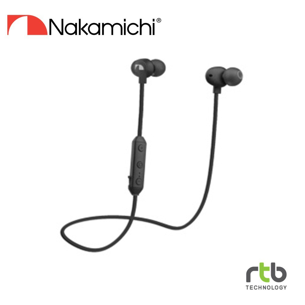 Nakamichi NMSY132 Bluetooth In-Ear Metallic  - Black