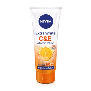 [ส่งฟรี] NIVEA นีเวีย Extra White C and E Vitamin Lotion 320 ml.