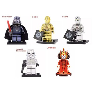 เลโก้ บล๊อค ตัวต่อ Star Wars Chrome (SET 5 PCS) ไม่มีกล่อง POC0061