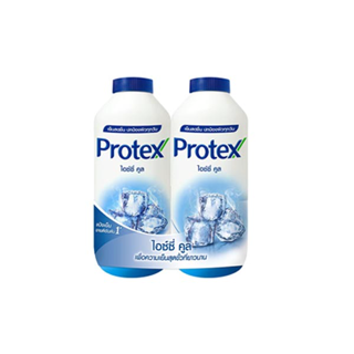 [ส่งฟรี ขั้นต่ำ 200.-] Protex แป้งเย็น โพรเทคส์ ไอซ์ซี่ คูล 280 ก. รวม 2 ขวด PROTEX Talcum Lavender Ice Freeze Mentholated Talcum 280g total 2 bottles 140g