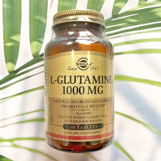 (Solgar®) L-Glutamine 1000 mg 60 Tablets แอล-กลูตามีน ภูมิคุ้มกัน และเซลล์สมอง