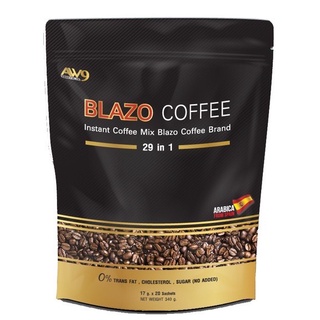 BLAZO COFFEE กาแฟ เพื่อสุขภาพ (29 IN 1) ตรา เบลโซ่ คอฟฟี่(1 ห่อบรรจุ 20 ซอง)