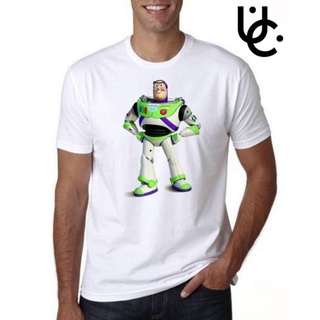 เสื้อยืดสีขาวBuzz lightyears series เสื้อยืดลําลอง ผ้าฝ้าย แขนสั้น พิมพ์ลายการ์ตูนอนิเมะ วงดนตรีแร็ป โอเวอร์ไซซ์ สําหรับ