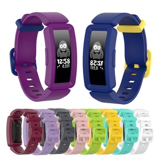 สายนาฬิกาข้อมือ ซิลิโคนนิ่ม แบบเปลี่ยน สําหรับ Fitbit ace 2 Kids Smart Watch Band