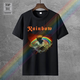 เสื้อยืดครอปGildan พร้อมส่ง เสื้อยืดนิ่ม พิมพ์ลายกราฟฟิค Ritchie Blackmore สีรุ้ง สําหรับออกกําลังกายS-5XL