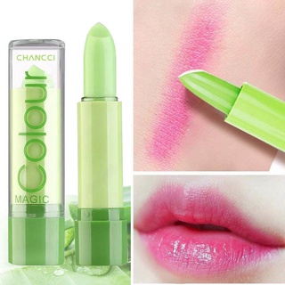 ลิปสติกเปลี่ยนสีตามอุณหภูมิ aloe vera gel lip balm moisturizing and moisturizing lip care ป้องกันไม่ให้แตกSF4175