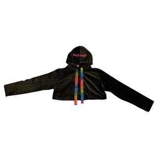 FABLAB : KIDWELL Black and Pink Hoodie