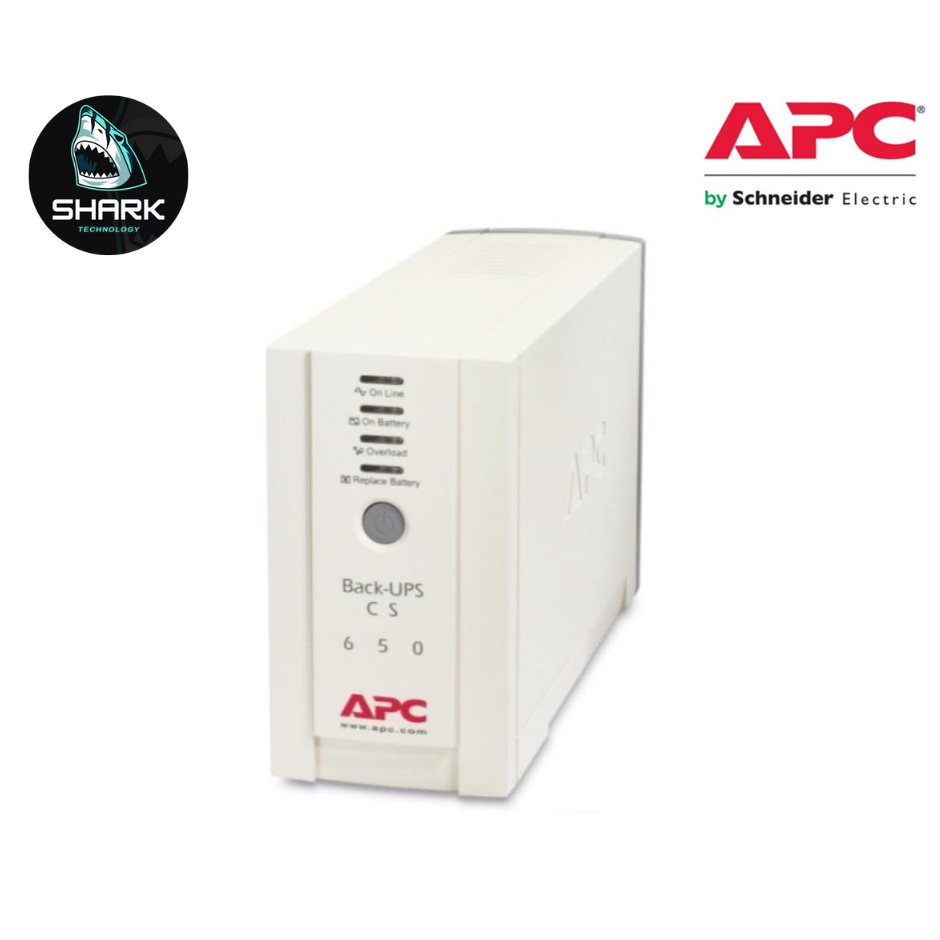 APC Back-UPS (เครื่องสำรองไฟฟ้า) BK650AS / CS 650VA / 230V