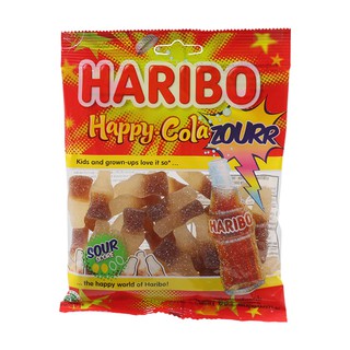 ฮาริโบ้กัมมี่กลิ่นโคล่าผสมเลมอน 160กรัม Harib Gummy Cola Lemon Flavor 160 g.