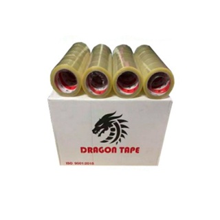 เทปกาวใส / น้ำตาล การันตีราคาถูก แบรนด์ Dragon Tape โปรพิเศษยกลัง 100 หลา x 72 ม้วน