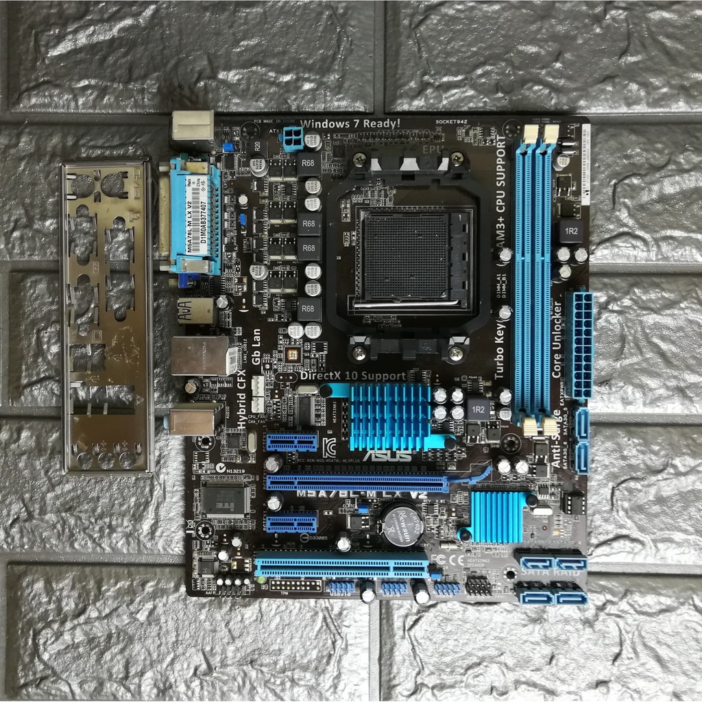 ⚡️เมนบอร์ด ASUS M5A78L-M LX V2 Socket AM3+ (มีฝาหลัง) ฟรีSpeakerเมนบอร์ด