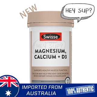 Swisse Ultiboost Magnesium, Calcium + D3 120 Tabs