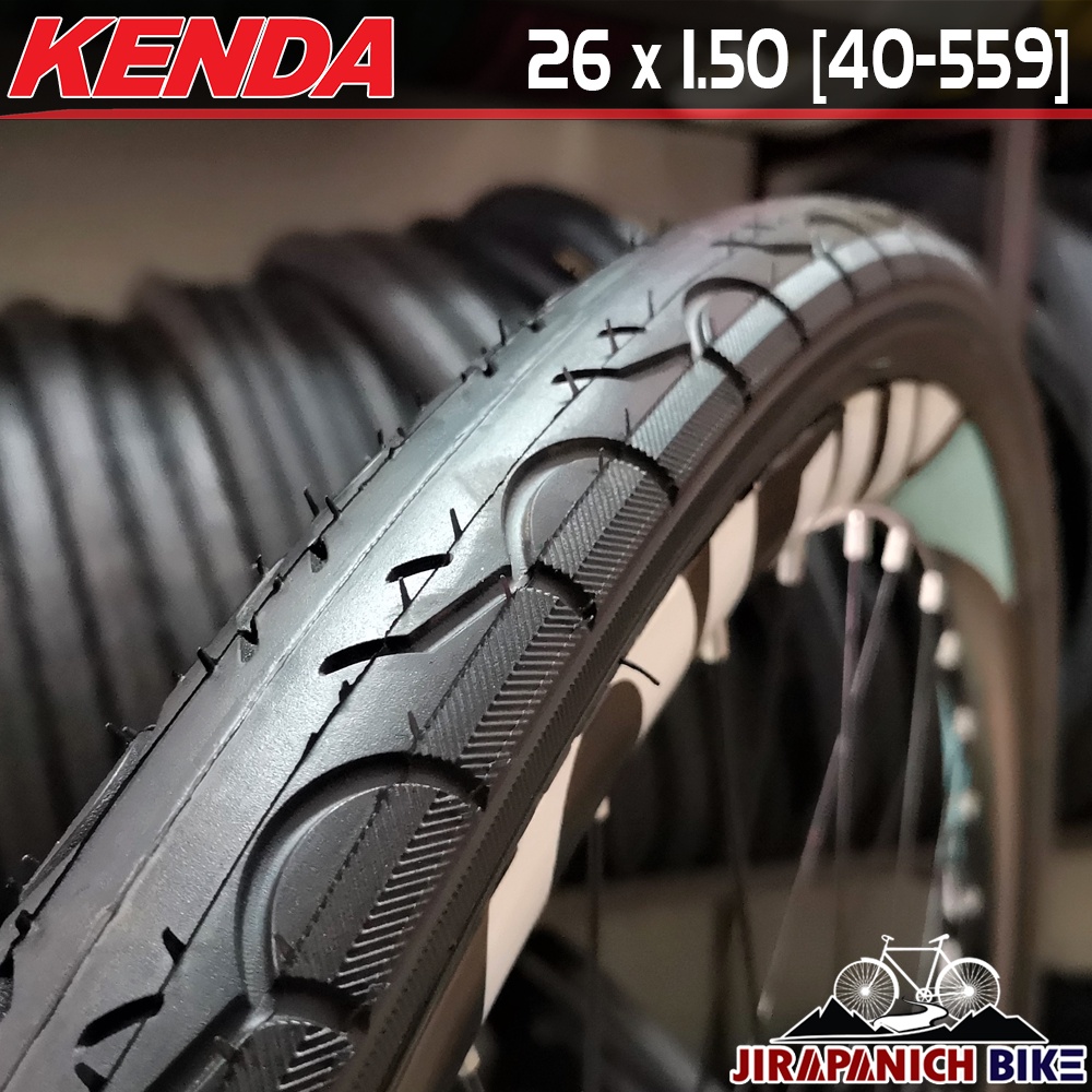 (ลดสูงสุด 150.- พิมพ์ SO215ND)ยางนอกจักรยาน KENDA รุ่น KWEST 26x1.50 (40-559) นิ้ว ลายเรียบ K193