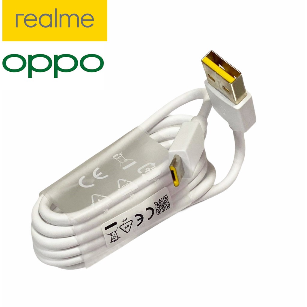 สายชาร์จแท้ Oppp Realme USB 2A ชาร์จเต็มแอมป์ ใช้ได้รุ่น เช่นRealmeU1 C1 C2 C3 Realme 2 2 Pro Realme