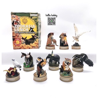 งานฝา กาชาปอง Yokohama Zoo Zoorasia Lunch Jungle Cracker Bottle Cap Trading Figure Collection by Kaiyodo (Set of 9)