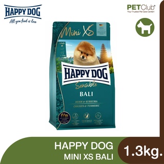 [PETClub] Happy Dog Mini XS Bali - อาหารสุนัขพันธุ์เล็ก ไม่เกิน 5 กก. สูตรไก่ใส่ขมิ้น [1.3kg.]