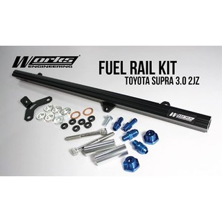 Works engineering Fuel rail billet cnc Toyota 2JZ รางหัวฉีด