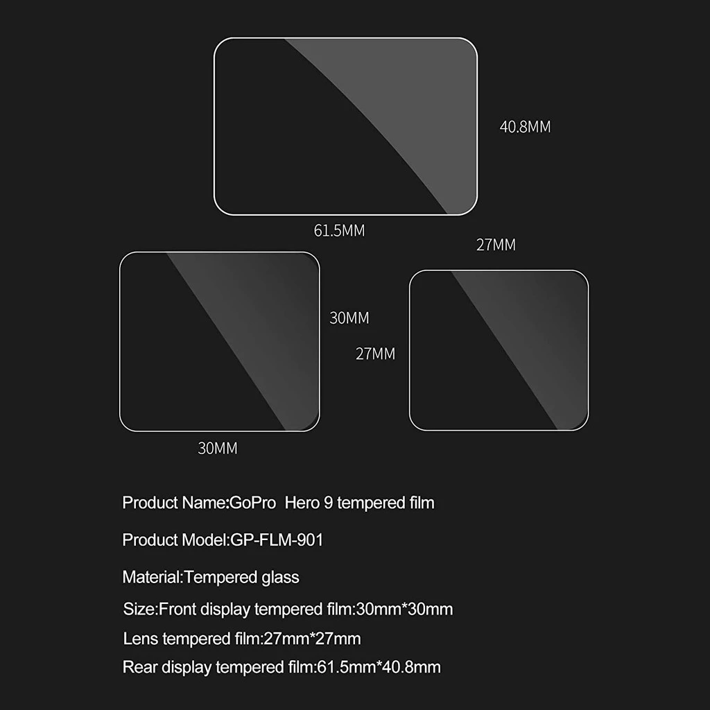TELESIN GoPro 9 Tempered Glass Screen Protector (3PCS.) ฟิล์มกระจก TELESIN สำหรับ GoPro 9 จำนวน 3 ชิ้น thumbnail 9