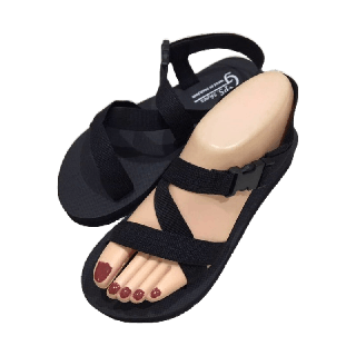 ใส่โค้ด GYP15003 ลดเพิ่ม รองเท้าแตะรัดส้น ทรงสวม สายปรับระดับได้ ใส่สบายเท้า การใช้งานทนทาน (เหมาะสำหรับผู้หญิง)