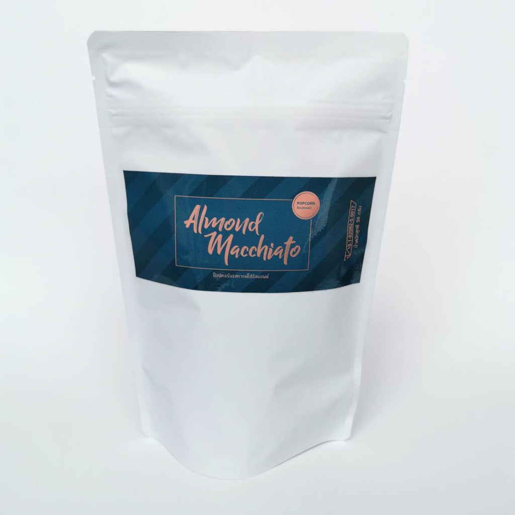POPCORN Boulevard - Almond​ Macchiato ป๊อปคอร์นกาแฟใส่อัลมอนด์ ขนาด​ 100​ กรัม​