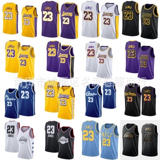 เสื้อกีฬาบาสเก็ตบอล ลายทีม Nba Lakers 23 james Little Emperor