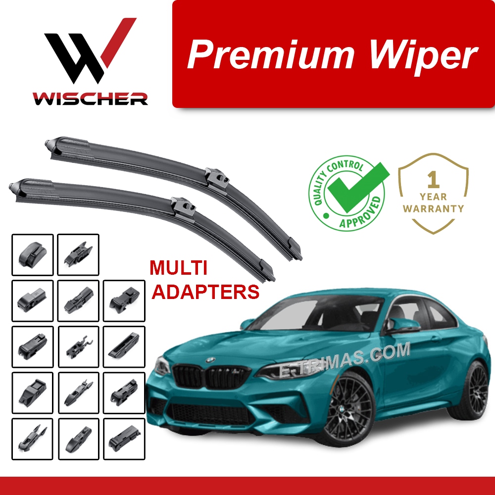 BMW M2 Competition F87 2018 - Present Wischer Nano-BOND ใบปัดน้ําฝน (1SET)