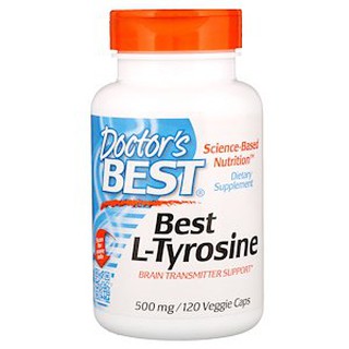 Doctors Best, Best L-Tyrosine, 500 mg, 120 Veggie Caps