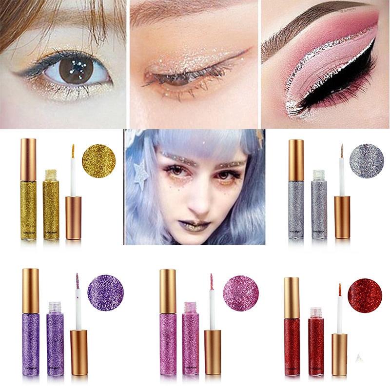 อายแชโดว์กลิตเตอร์สีขาวสีขาว 10 สี