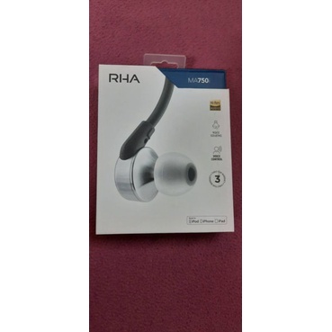 หูฟัง RHA MA750i มือสอง สภาพ 100% ไม่เคยแกะกล่อง