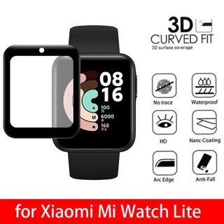 ฟิล์มกันรอยหน้าจอ แบบเต็มจอ สําหรับ Xiaomi Mi Watch Lite Smart Watch Lite Soft Hydrogel ฟิล์มป้องกัน อุปกรณ์เสริมไม่ใช่กระจก