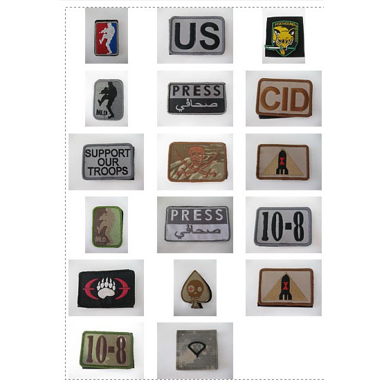 อาร์มทหาร US. ตกแต่งเสื้อ กระเป๋า PATCH US.ARMY ชุด E  ขนาด 2*3.5 นิ้ว